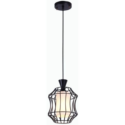 Lampadario Pendente Nero Portalampada E27 Da Soffitto - Mille Lucciole - ASIA LED