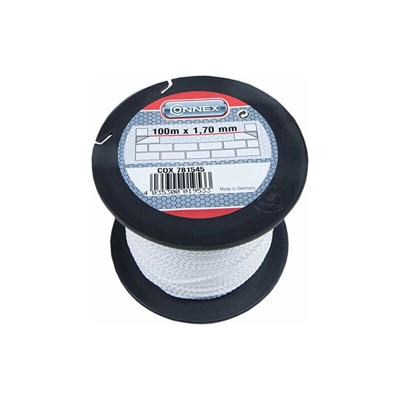 COX781545 Spago per Muratore in Polipropilene, Diametro 1,7 mm, 100 mt. Bianco - Max-power