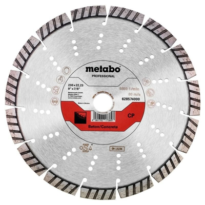 Metabo Disco diamantato per troncare 230x22,23mm, 'CP', calcestruzzo 'professional' - 628574000