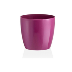 Vaso tondo Madeira Luxy Colour in resina colorati da esterno e giardino fiori piante -DIAM 14 x H 12.2 cm / Peonia - TERAPLAST en oferta