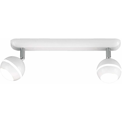Trio Leuchten Trio 828210201 Baloubet Faretto LED, 2x3.8 Watt, Bianco, 36x4.5x15 cm SMD 3,8W [Classe di efficienza energetica A]
