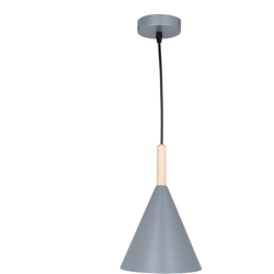 Lampada A Sospensione 'Madilyn' Acciaio 1xE27 Grigio Senza Lampadina [SKD-P130-G] (SKD-P130-G) - GREENICE características