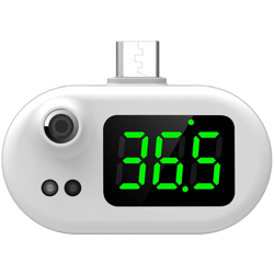 Asupermall - Termometro per smartphone K8 Termometro USB per misurare la temperatura del tesoro per la casa Termometro frontale portatile K8 bianco precio