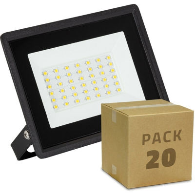 Pack Faretto Proiettore LED Solid 30W (20 Un.) Bianco Caldo 3000K - LEDKIA