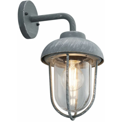Applique da esterno ALU faretti illuminazione da giardino terrazzi balcone lampada cemento -vetro grigio - ETC-SHOP precio