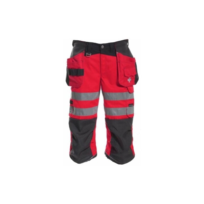 Tranemo 4099 – 45 – 97-c44 taglia C44 'First grade ad alta visibilità, 3/4 lunghezza pantaloni artigiano – rosso/grigio