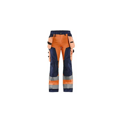 Blaklader 715618115349C36 - Pantaloni da lavoro da donna, con tasche per attrezzi, taglia C36, colore: Arancione/Verde
