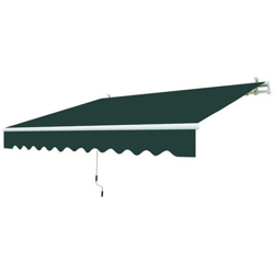 Tenda Da Sole Avvolgibile A Barra Quadra L250xp200cm Verde T1372011 / a precio