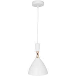 Lampada A Sospensione 'Lia' Acciaio 1xE27 Bianca Senza Lampadina [SKD-P127-W] (SKD-P127-W) - GREENICE características
