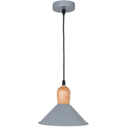 Lampada A Sospensione 'Laura' Acciaio 1xE27 Grigio Senza Lampadina [SKD-P134-G] (SKD-P134-G) - GREENICE características