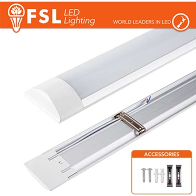 plafoniera led lineare 45watt 120° 150 cm 220-240 volt A+ CE IP20 bianco freddo no lif fl18545w65k150 - FSL