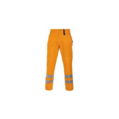 Hydrowear 44457-60 S AUXON Beaverline - Pantaloni in tessuto Hi-Vis, taglia 60/S, colore: Arancione