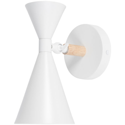 Luce A Muro 'Lexi' Acciaio 1xE27 Bianca Senza Lampadina [SKD-W002-W] (SKD-W002-W) - GREENICE en oferta