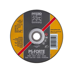 Pferd - Disk Sbavatura Ps-Forte Per La Lavorazione Di Acciaio E Ghisa, Ø X Spessore. : 230 X 8.3 Mm Modello Conde, Velocità Massima. 6600 Giri / Min características