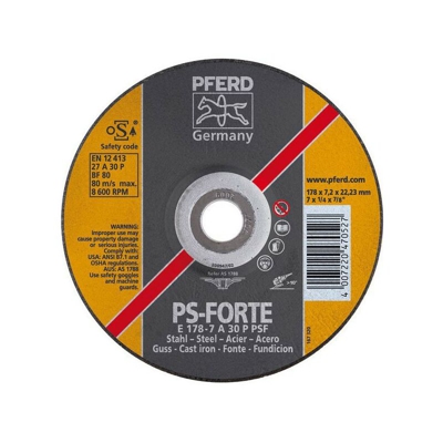 Pferd - Disk Sbavatura Ps-Forte Per La Lavorazione Di Acciaio E Ghisa, Ø X Spessore. : 230 X 8.3 Mm Modello Conde, Velocità Massima. 6600 Giri / Min