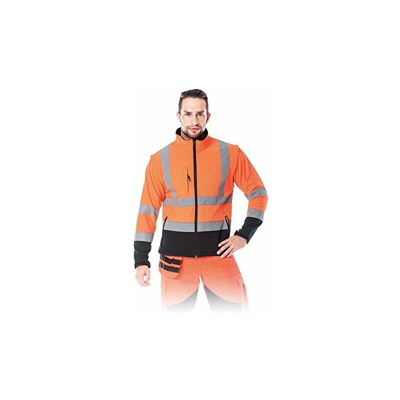 Leber&Hollman LH-Ascona_Xxxl - Giacca protettiva Visgre, taglia XXXL, colore: Arancione/Nero
