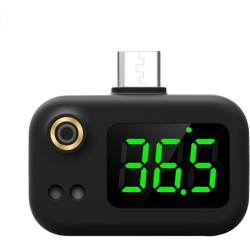 Termometro per smartphone K8 Termometro USB Termometro per casa Termometro portatile frontale K7 Interfaccia Android nera - ASUPERMALL características