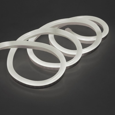 ECD Germany Striscia Flessibile LED Luce al Neon 2m SMD 2835-120 LED/m 9W/m 220V Bianco Neutro 4500K Impermeabile IP68 Tubo Flessibile al Neon 2M