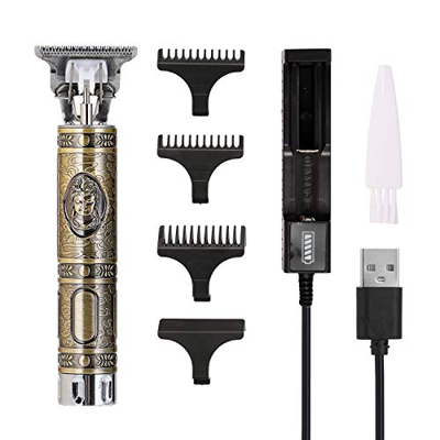 Decdeal Tagliacapelli Uomo Professionale,Macchina Tagliacapelli Elettrico,USB Ricaricabile per Rifilatura e Scultura