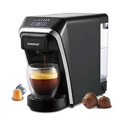 Macchina da caffè a capsule, macchine da caffè monodose multifunzionali Chulux compatibili per capsule Nespresso e Dolce Gusto per uso domestico