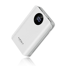 MOXNICE Power Bank 10000mAh Powerbank, Ultra Compatta Caricabatteria Portatile Batteria Esterna con 2 Uscita USB per iPhone, iPad, Samsung, Huawei (Bi precio