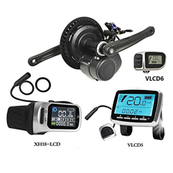 Pswpower 36 V 250 W/350 W/TSDZ2 Bicicletta elettrica Motore Centrale Mid con sensore di Coppia e VLCD5/xh-18 LCD Display , 250W VLCD5 LCD (Germany Mag características