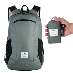 TRIWONDER Zaino Impermeabile, Zainetto Pieghevole e Ultraleggero da 18 / 22L, Zaino Idratazione da Trail Running Trekking Viaggio per Uomo Donna (Grig en oferta