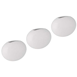 com-four® 3X Umidificatore Termosifoni in Ceramica - per Umidificare l’Aria della Stanza - Umidificatore d’Acqua con Ganci S - Forma Ovale, Bianco (03 precio