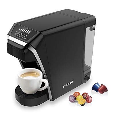 CHULUX Espresso Dolce Gusto Capsule Macchina da caffè con serbatoio dell'acqua rimovibile da 0,8 l, regolabile in 7 livelli