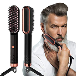 Pettine Barba Uomo Spazzola Lisciante Automatica per Capelli,2 in 1, Pettinatore Elettrico Multifunzione per Styling, Temperatura Regolabile, Portatil en oferta