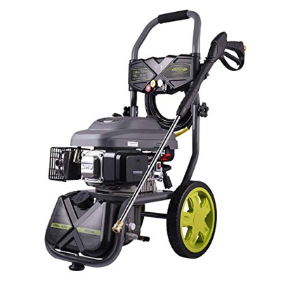 AUTLEAD Idropulitrice a Benzina, GSH01A 220 Bar 590 L/H 6.6 CV 196 CC Potente Motore pulitore ad Alta Pressione, con Potenza di pompaggio, 4 ugelli, I