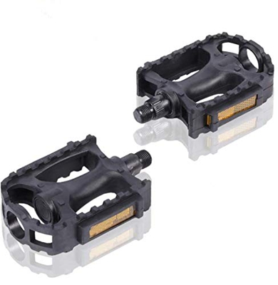 LIZHIGE Pedale della Bicicletta, Adulti Tour plastica Antiscivolo Pedali Adatto a Molti Tipi di Biciclette(1 Paio)