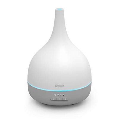 Levoit Diffusore e Ultrasuoni di Oli Essenziali,21dB,Umidificatore 300ml con 7 Colori LED,Spegnimento Automatico,Senza BPA Sicuro per Stanza Bambino/Y