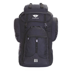 Slimbridge Knott 80 litri Zaino XL escursioni, Nero en oferta