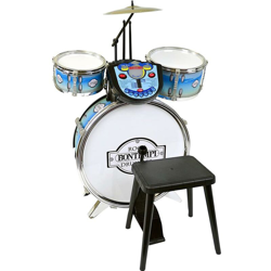 Batteria Musicale Giocattolo Bambini 3 Tamburi con Patner Elettronico Sgabello - BONTEMPI características