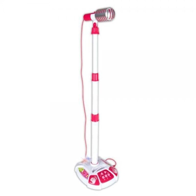 Microfono Asta Vintage Giocattolo Bambini Attacco Aux Mp3 Luci e Slot Smartphone - BONTEMPI