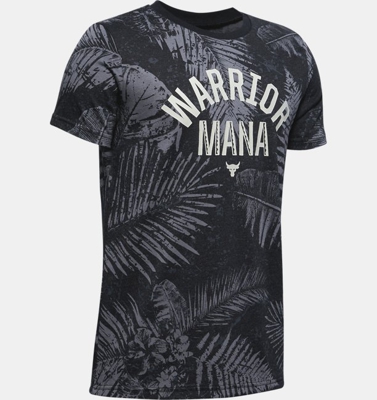 Maglia a manica corta Project Rock Warrior Mana da ragazzo