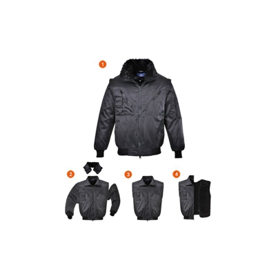 Portwest - Giacca Pilot | Black - XL - NEUTRO (SENZA PERSONALIZZAZIONE)