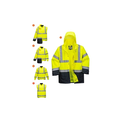 Portwest - Giacca Executive 5 in 1 alta visibilità | XXL - YeNa - NEUTRO (SENZA PERSONALIZZAZIONE)