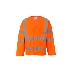 Gile at Giacca ad alta visibilità con due bande e bretelle | Orange - SM - NEUTRO (SENZA PERSONALIZZAZIONE) - PORTWEST en oferta