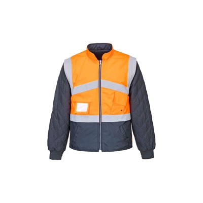 Giacca bicolore alta visibilità - Reversibile | XL - OrNa - NEUTRO (SENZA PERSONALIZZAZIONE) - PORTWEST