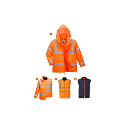 Portwest - Giacca Traffic 4-in-1 alta visibilità | 5XL - Orange - NEUTRO (SENZA PERSONALIZZAZIONE) en oferta