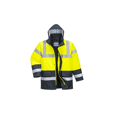Giacca traffico Contrast Alta Visibilità | XL - Yellow - NEUTRO (SENZA PERSONALIZZAZIONE) - PORTWEST