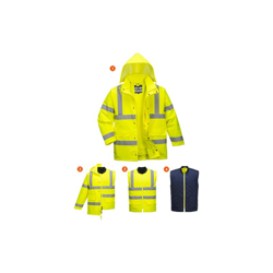 Portwest - Giacca Traffic 4-in-1 alta visibilità | XXL - Yellow - NEUTRO (SENZA PERSONALIZZAZIONE) características