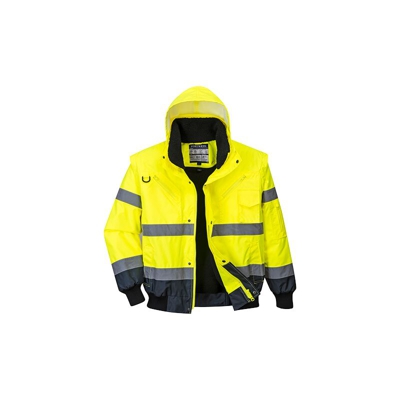 Portwest - Bomber Bicolore alta visibilità | Medium - YeNa - NEUTRO (SENZA PERSONALIZZAZIONE)
