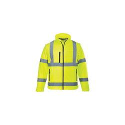 Giacca Softshell ad alta visibilità | 3 XL - Yellow - NEUTRO (SENZA PERSONALIZZAZIONE) - PORTWEST en oferta