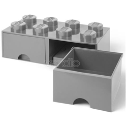 Contenitore Mattoncino 8 Bottoni 2 Cassetti Grigio características