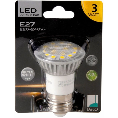 3W E27 LED 180LM 4200K bianco neutro Eglo 12728