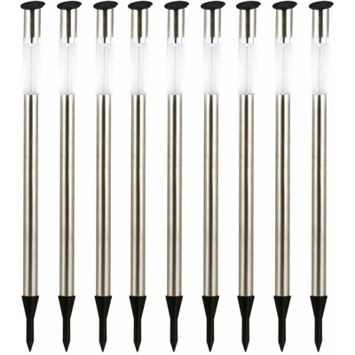 Etc-shop - Set di 9 luci a LED per esterni con illuminazione a LED