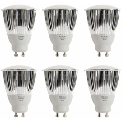 Etc-shop - 6x 9W GU10 Energy Saver 2700K 420lm ESTO 89709 Set di 6